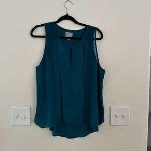 MAEVE Anthropologie forest green tank blouse size 12